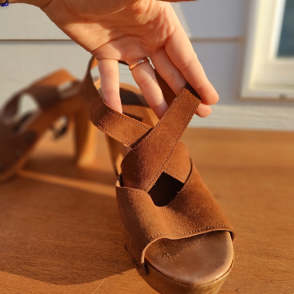 Laocoonte wooden platform block heels - Picture 5 of 9